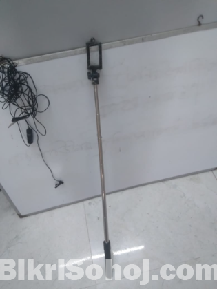 white board boya microphone camera stand selfie sticke